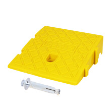 Lightweight Plastic Curb Ramps - Heavy Duties Threshold Ramps for Driveway Yellow