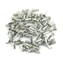 60Pcs/pack MTB Bike Road Bicycle Nipples 14G 14mm 2.0mm Ultralight High Strength Silver