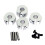 Hexagonal Nut Drive Hub 7mm Thick Remote Control Car Wheel Adapter, Aluminum Silver 1