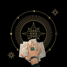 Altar Tarot Cloth Tablecloth Tarot Divination Card  Square Tarot Table Cover B50