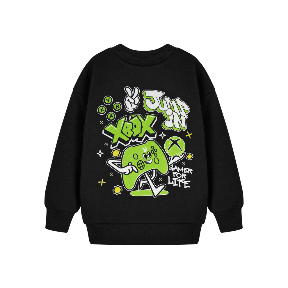 Xbox (9-10 Years) Sweatshirt (Boys Black)