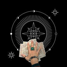 Square-Altar Cloth-Tapestry Tablecloth Witchcraft Alter Tarot Spread Top Cloth A75