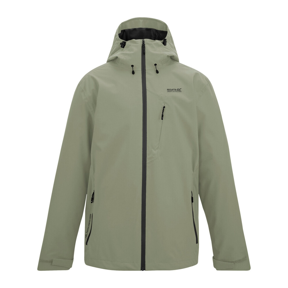 Regatta (Xl, Light Sage) Mens Oklarna Waterproof Jacket