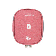 Large Capacity Pill Bottle Organizer Medicine Bag for Medications Pills Burgundy small