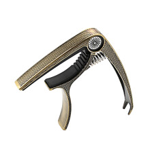 Guitar Capo Zinc Alloy Guitar Tunings Tone Clip for 6 Strings Acoustic Guitar Bronze
