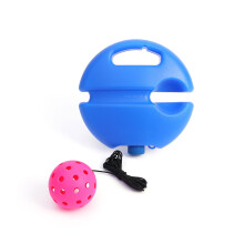 Pickleballs Trainer with 40 Holes Pickleballs Ball Pickleball Rebounder Hot pink ball