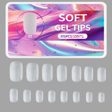 1Box Easy to Use Matte Short Nail Tips for DIY Nails Shaping Salon or Home Use 01