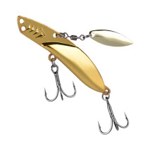 VIB Lure with Double Hook Swimbait Fishing Baits Crankbait Sinkings Lure Gold plating 15g
