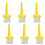 6Pcs Plastic Long Ball Base Brush Support Tees Set for Long Distant Hit Training 52mm 1