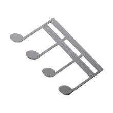 Page Holder Music Holder Piano Printing Clip for Stand Sheet Book Reading Marker Silver