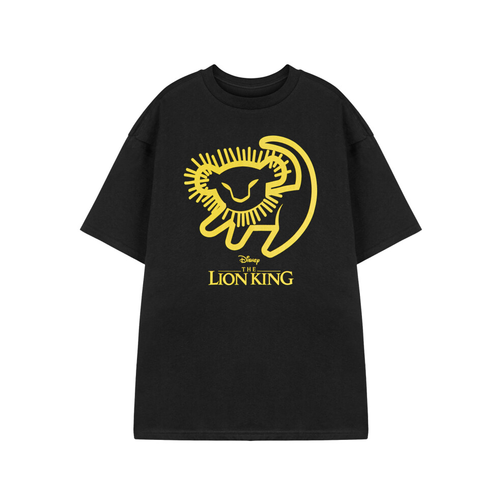 Disney (Xxx-Large) The Lion King Short Sleeved T-Shirt (Unisex Black)