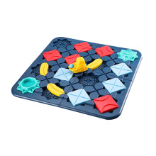Road Building Puzzle Maze Parent-Child Toy Logical Cognition for Kid Deep Blue 2