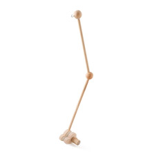 Crib Hanger Rotatable Arches Toy Stand Hanging Arm Bracket Infant Shower Gift Wood color