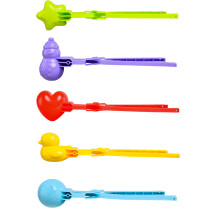 5Pcs Snowballs Maker Clip for Kids Adult Creative Snowflake Snow Sand Mold Tool
