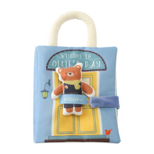 Quiet Toddler Fabric Book Soft Pages Activity Book for Baby Home and Travel Play