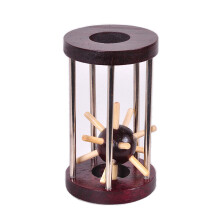 Brain Teaser Puzzle 3D Unlock Interlocking Jigsaw Metal Hole Lock Jigsaw Puzzle