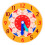 Teaching Clockface Sensory Toy Board Kids Brain Developmental for Time Learning Orange 1
