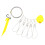Practical Fish Stringer Clip Line Fish Holder with Swivels 5 meters  5 points quack quack 1