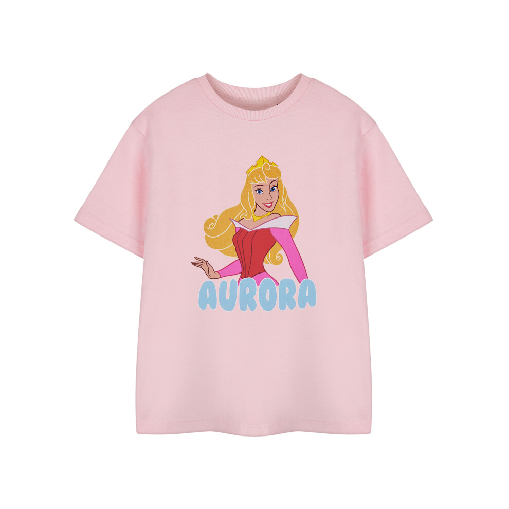 Disney (3-4 Years) Sleeping Beauty Short Sleeved T-Shirt (Girls Pink)