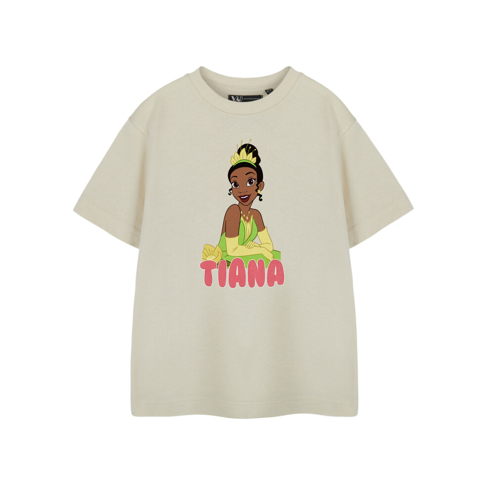 Disney (3-4 Years) The Princess And The Frog Short Sleeved T-Shirt (Girls Beige)