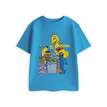 (18-24 Months) Sesame Street Short Sleeved T-Shirt (Unisex Kids Blue)