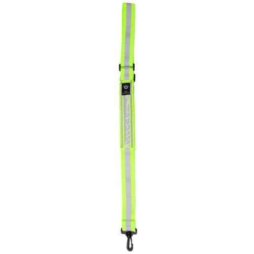 High Visibility Reflective Belt Sash with Safety Light for Runner Walkers Yellow