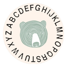 Soft Round Mat Highchair Mat Floor Gym Mat Baby Playmat Nonslip Floor Protector Bear