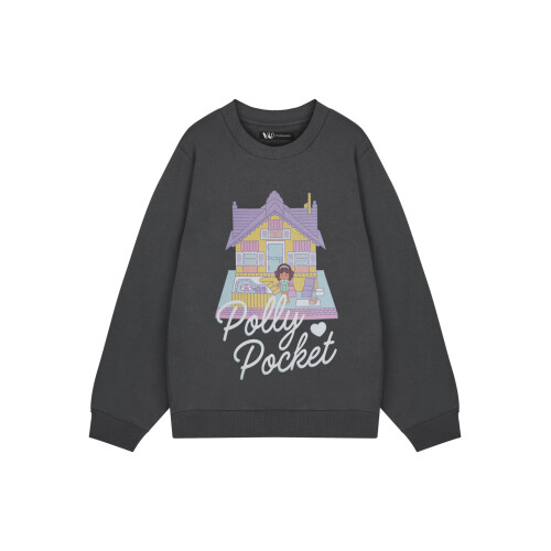 Polly Pocket (Large) Polly Pocket Sweatshirt (Womens Grey)