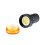 2Pcs AC/DC 110V Indicator Lights, Yellow LED, Flush Panel Mount 7/8" 22mm 3