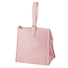 Lunch Bag for Women Men Kids, Leakproof Insulated Lunch Box, Pink Hand held lunch bag