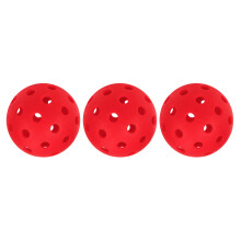 40 Holes Outdoor Pickleball Ball Hollow Out Practice Ball with Multiple Color Red