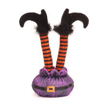 Collectable for Doll Nordic Elf Legs Static 3D Leg Claw Machine Halloween Decora Purple