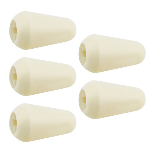 5Pcs 3/5 Way Guitar Toggle Switch Tips Switch Knob Cap for Electric Guitar Beige