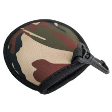 Golf Ball Cleaner Pouch, Portable Golf Ball Washer Small Golf Pouch with Clips Camouflag