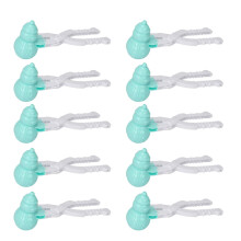 10PCS Snow Ball Clip Random Color Snow Grasping Clamps Tool Throw Snow trumpet snowman