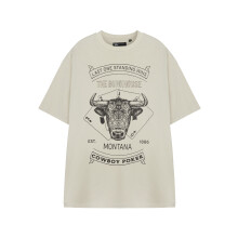 (XX-Large) Yellowstone Short Sleeved T-Shirt (Mens Beige)