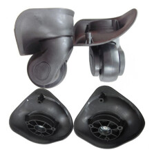 1 pair Travel Suitcase Wheels Repair Accessories Luggage Mute Wheel Travel Bag Black small
