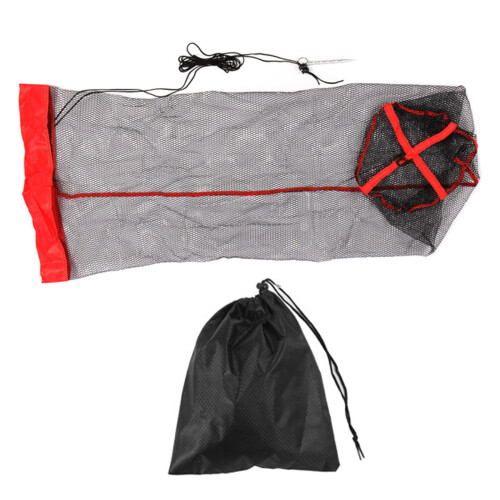 Collapsible Fish Storage Net with Reinforced Bottom and Stake 150CM