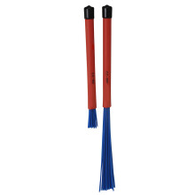 2Pcs Percussion Brush Professional Steel Wire Brush Drum Stick Brush Drum Brush Blue