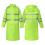 High Visibility Long Construction Jacket Reflective Rain Jacket Fluorescent green XXL 1