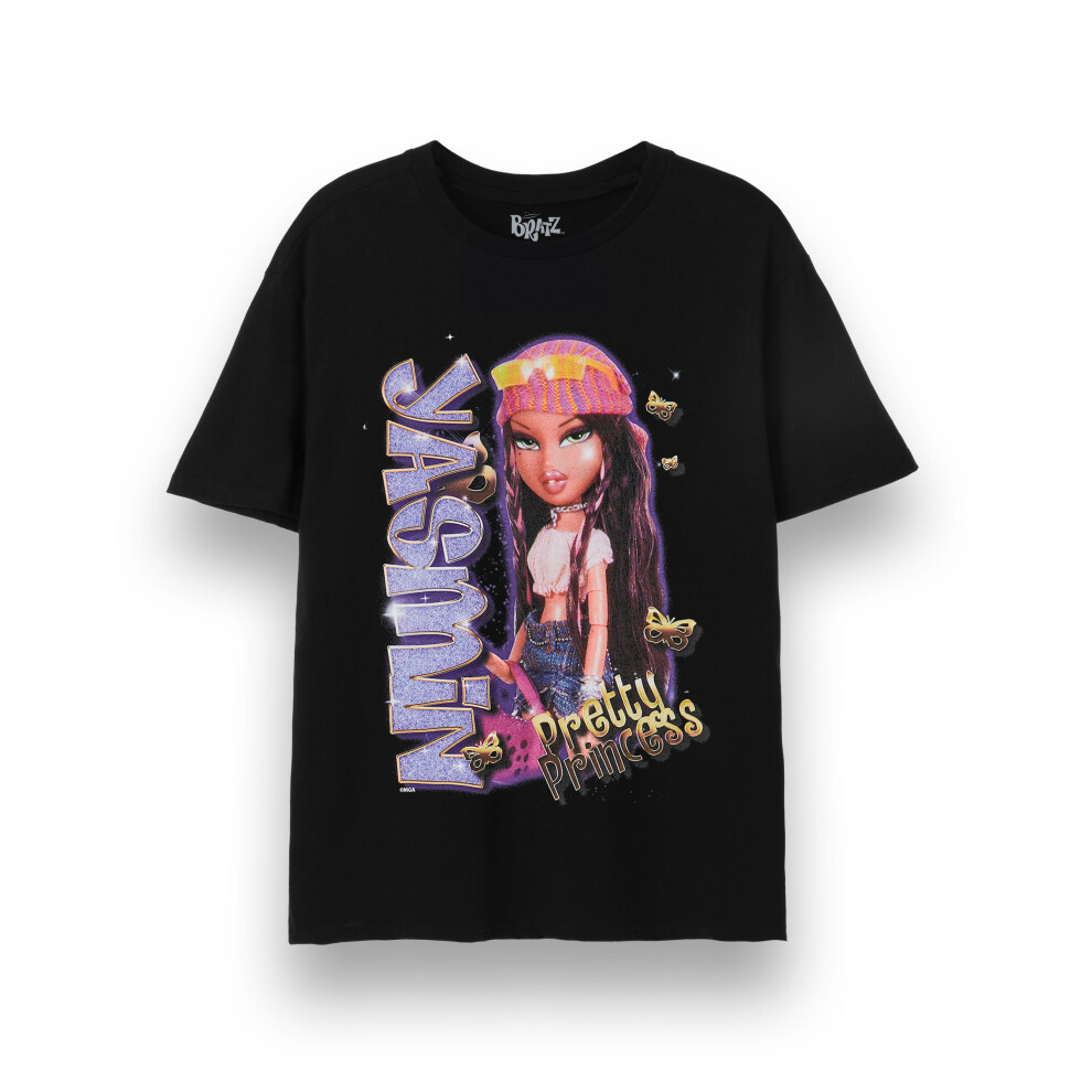 Bratz (X-Large) Short Sleeved T-Shirt (Womens Black)