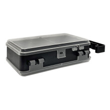 8 Grids Black Waterproof Fishing Lure Box Fishing Tackle Hooks Organizers Case
