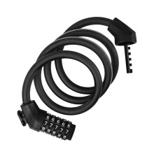 5Digit Combination Bike Cable Locks Self Coiling Bike Locks Bike Password Lock Reflective