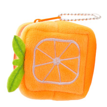 Coin Purse Wallet Fruit Shape Coin Bag for Women Small Key Bag Headset Pouch orange