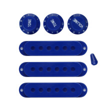 Guitar Pickup Cover 2 Tone 1 Volumes Knobs Set for Electric Guitar 11-Color Blue