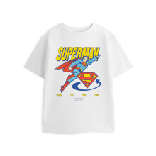 (2-3 Years) DC Comics Superman Short Sleeved T-Shirt (Boys White)