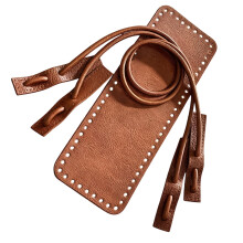 Crochet Bag Bottom and Strap Set for Bag Updates and Repair Projects Brown 10 28cm