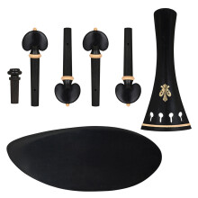 Violin Accessory Set with Tailpiece Chinrest String Adjusters Endpin