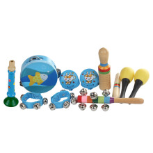 Handheld Rhythm Instrument Set for Kids, 10-Piece Music Play Set