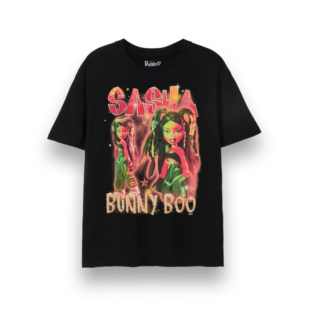 Bratz (Medium) Short Sleeved T-Shirt (Womens Black)